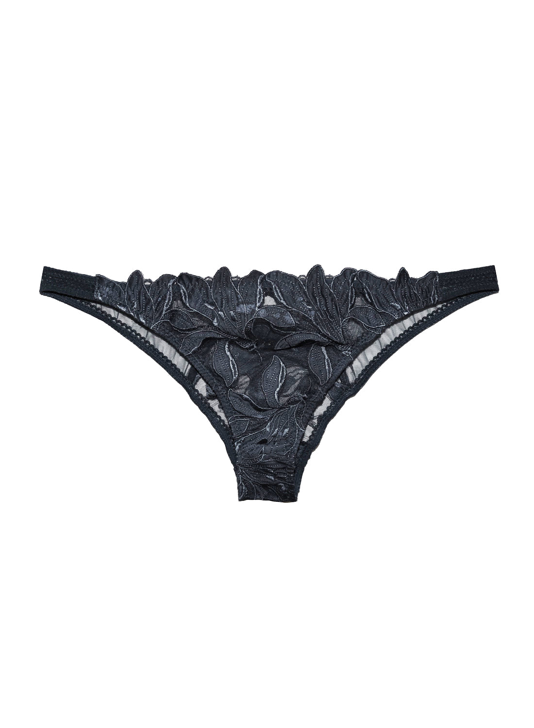 Black Lily Embroidery Cheeky - Fleur du Mal