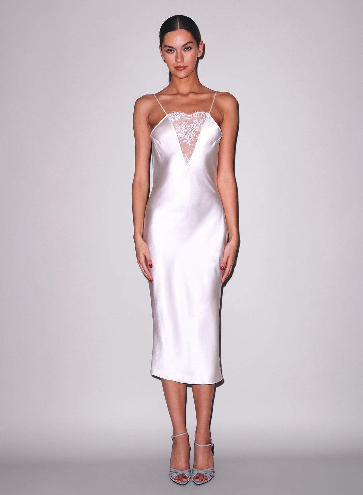 Ivory Frankie Lace Slip Dress - Fleur du Mal