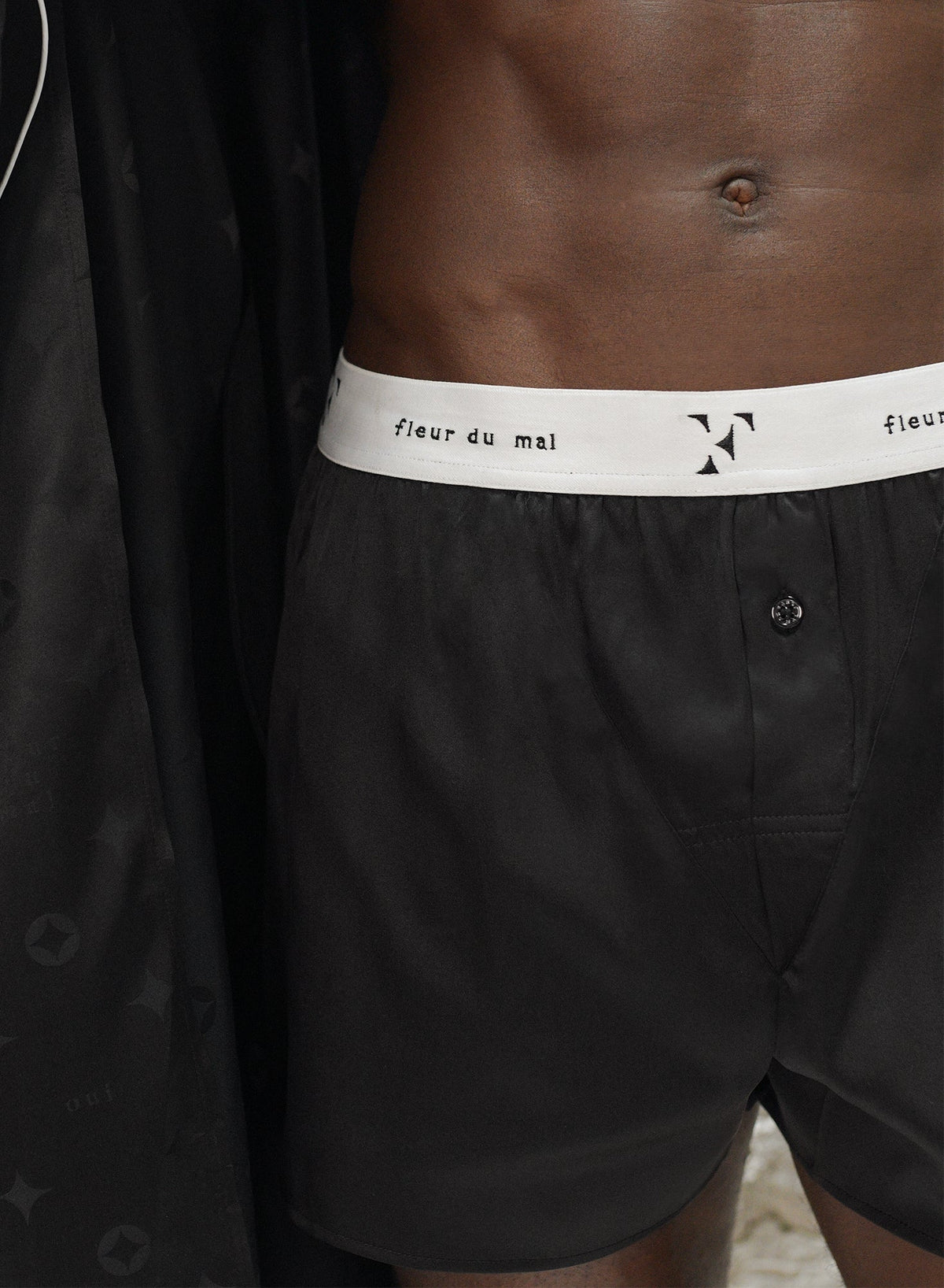 Black Unisex Boxer Short - Fleur du Mal