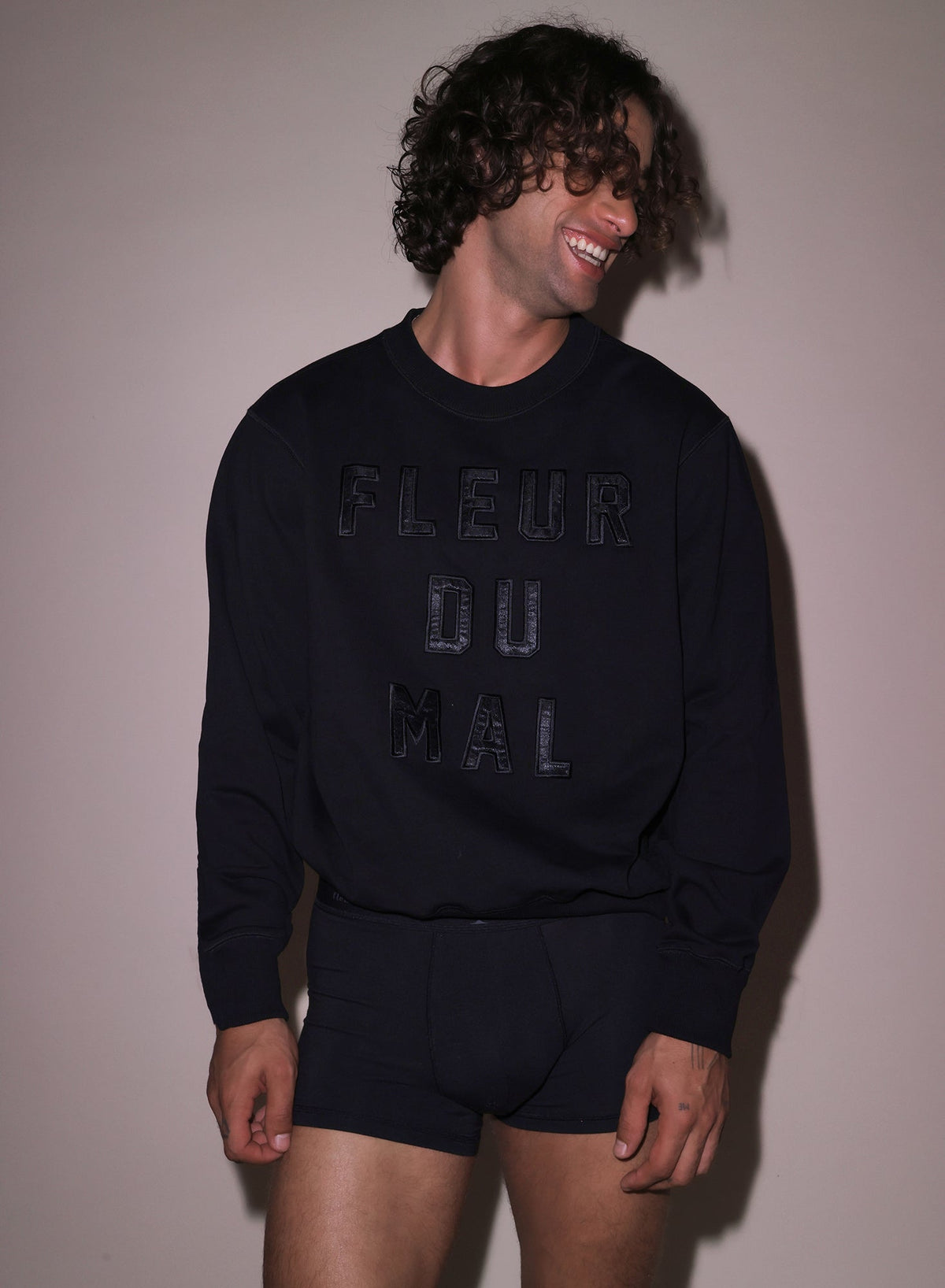 Black Men's Boxer Brief - Fleur du Mal