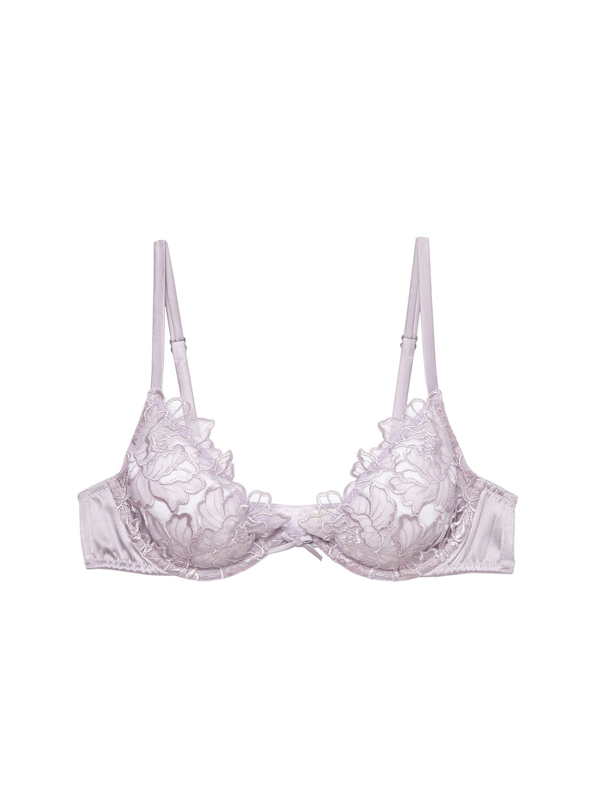 Lilac Whitney Embroidery Demi Bra - Fleur du Mal