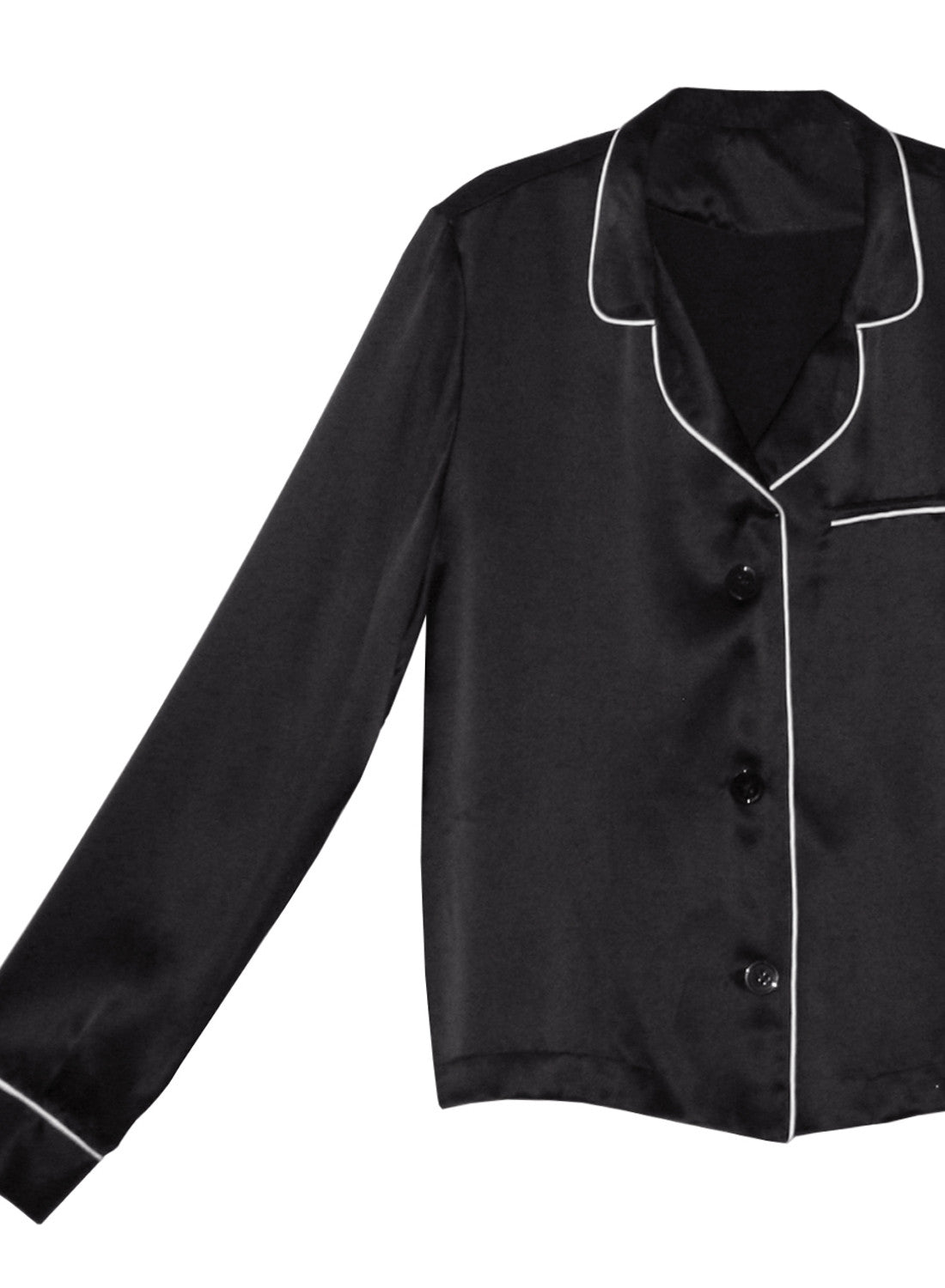 Black Fleur PJ Top - Fleur du Mal