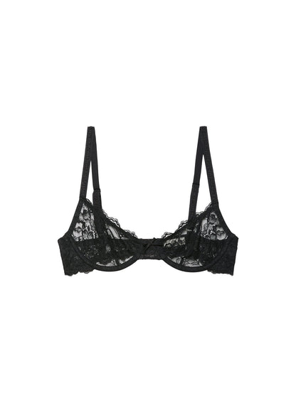Black Bianca Lace Bra - Fleur du Mal