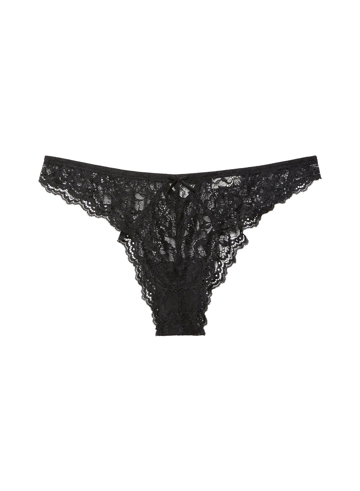 Black Bianca Lace Cheeky - Fleur du Mal