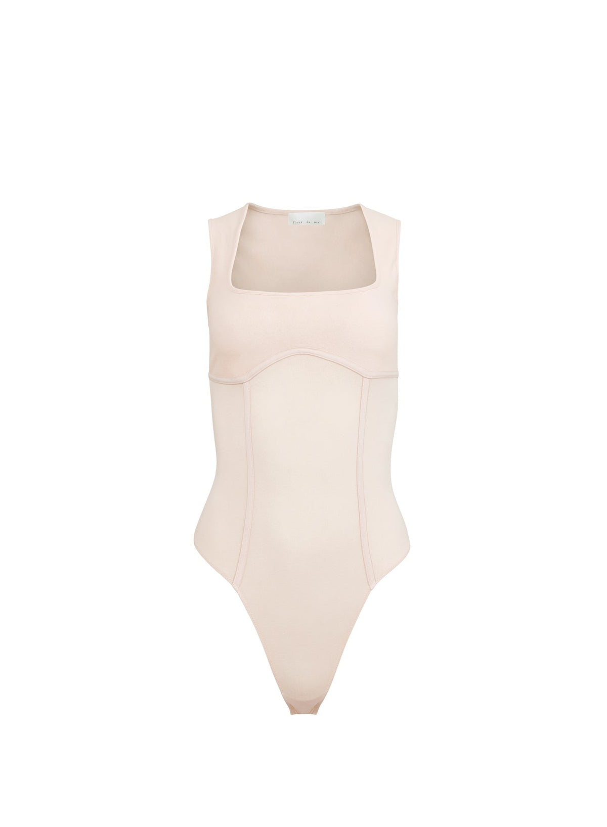 Tahini Organic Cotton Scoop Neck Bodysuit - Fleur du Mal