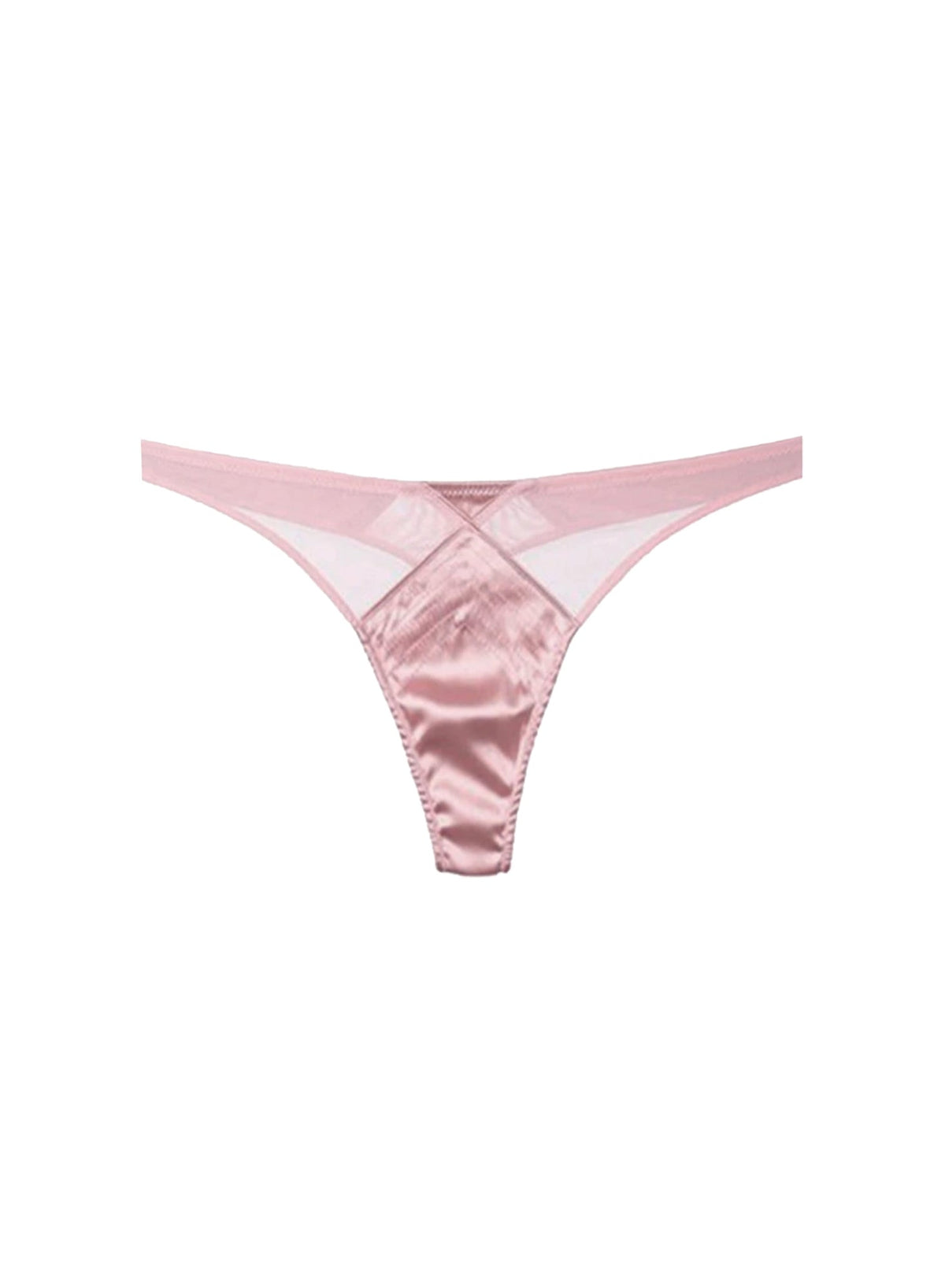 Rose Pink Top Stitch Thong - Fleur du Mal