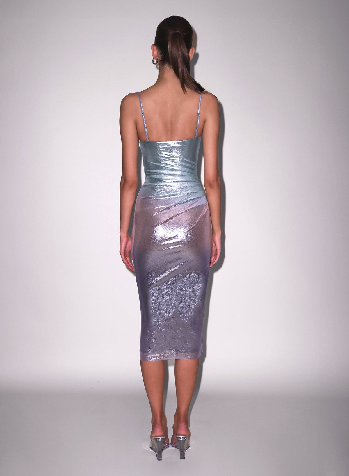 Blue Metallic Ombré Shine Dress - Fleur du Mal