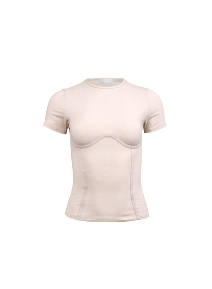 Tahini Organic Cotton T-Shirt - Fleur du Mal
