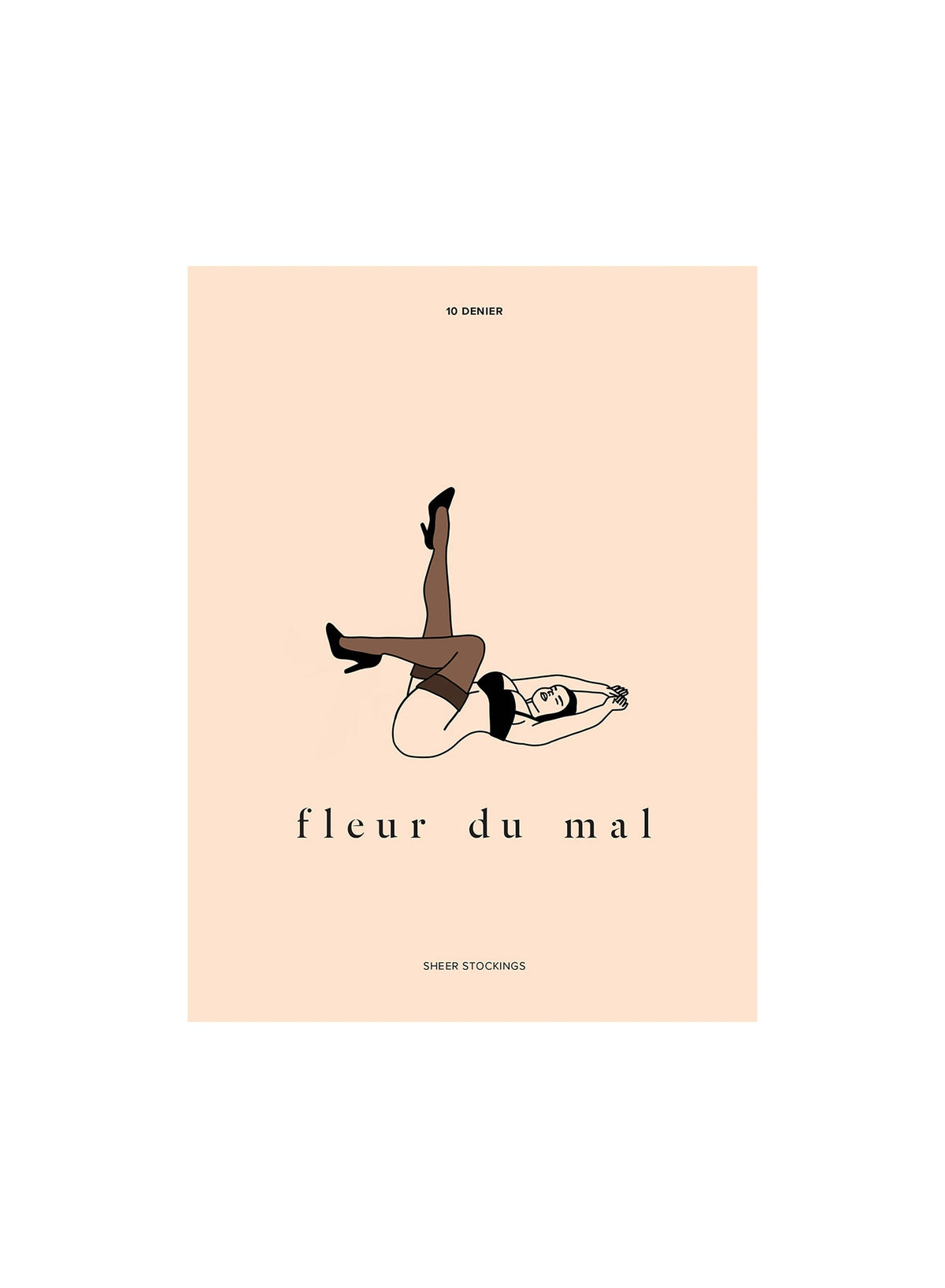 Cocoa Sheer Thigh High Stocking - Fleur du Mal