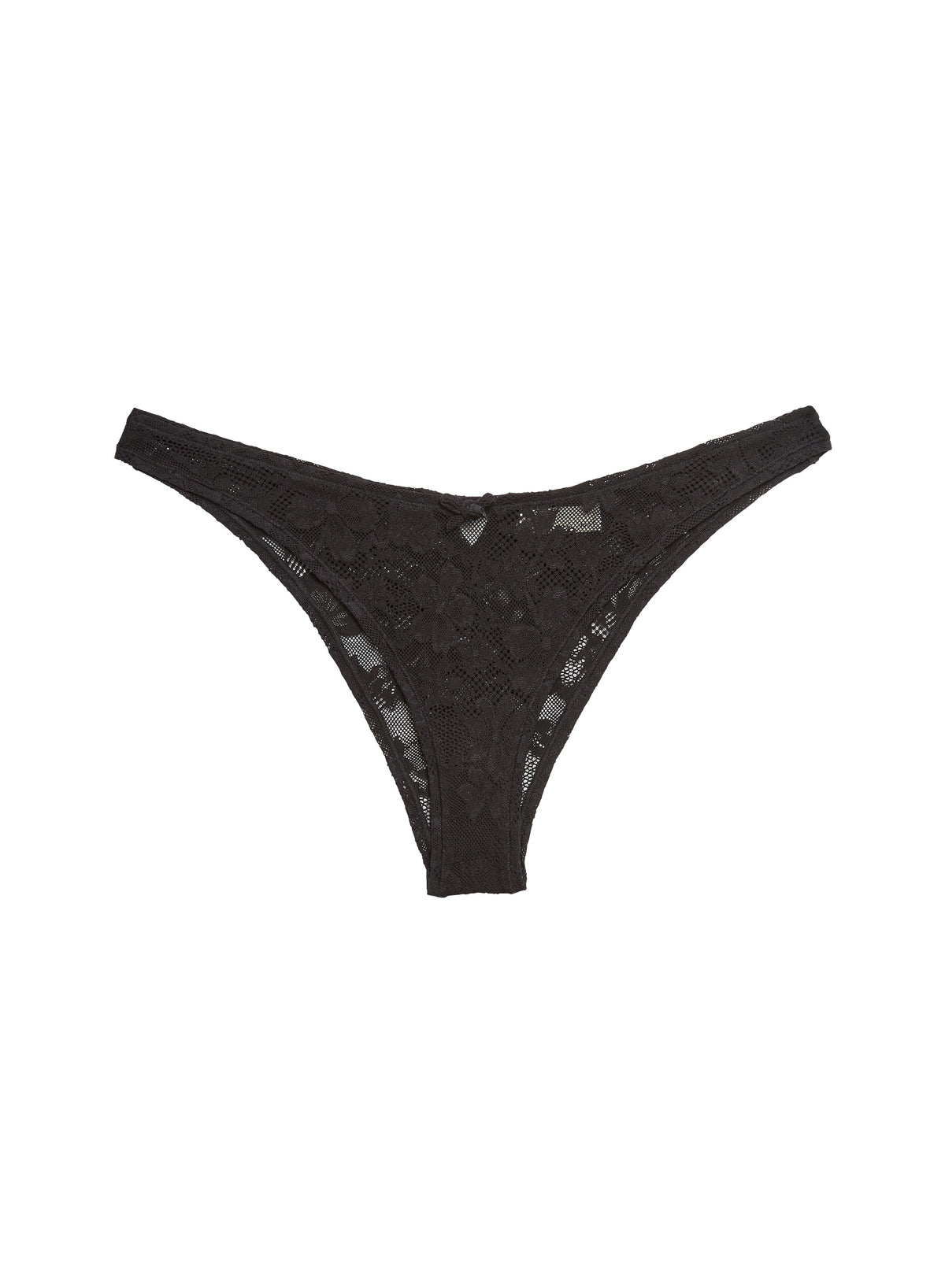 Black Le Stretch Lace Cheeky - Fleur du Mal