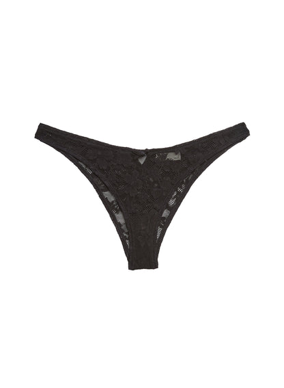 Black Le Stretch Lace Cheeky - Fleur du Mal