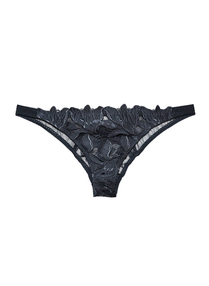 Black Lily Embroidery Cheeky - Fleur du Mal