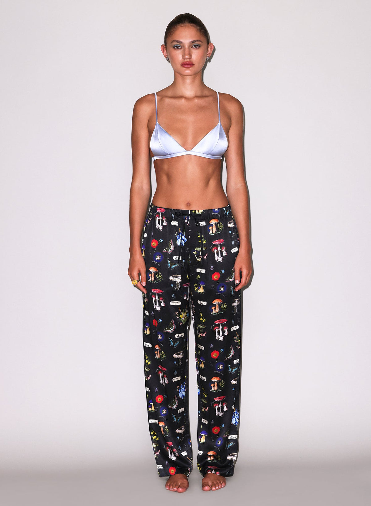 Black Magical Mushroom Print PJ Pant - Fleur du Mal