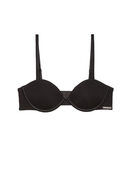 Black Le Stretch Micro Multi-Way Bra - Fleur du Mal
