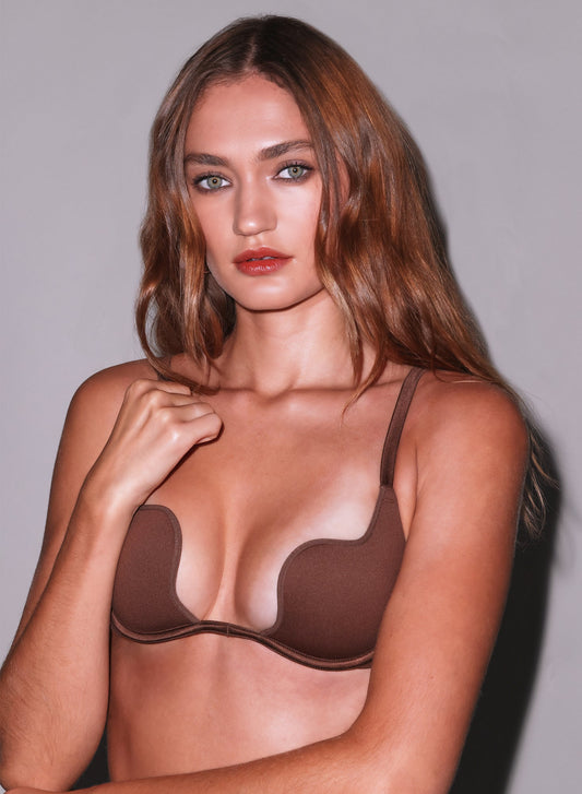 Cocoa Le Stretch Micro Seduce U-Plunge Bra - Fleur du Mal