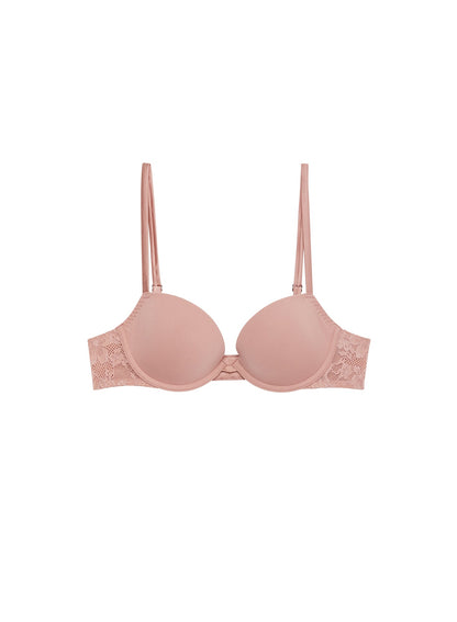Tan Le Stretch Lace Molded Demi Bra - Fleur du Mal