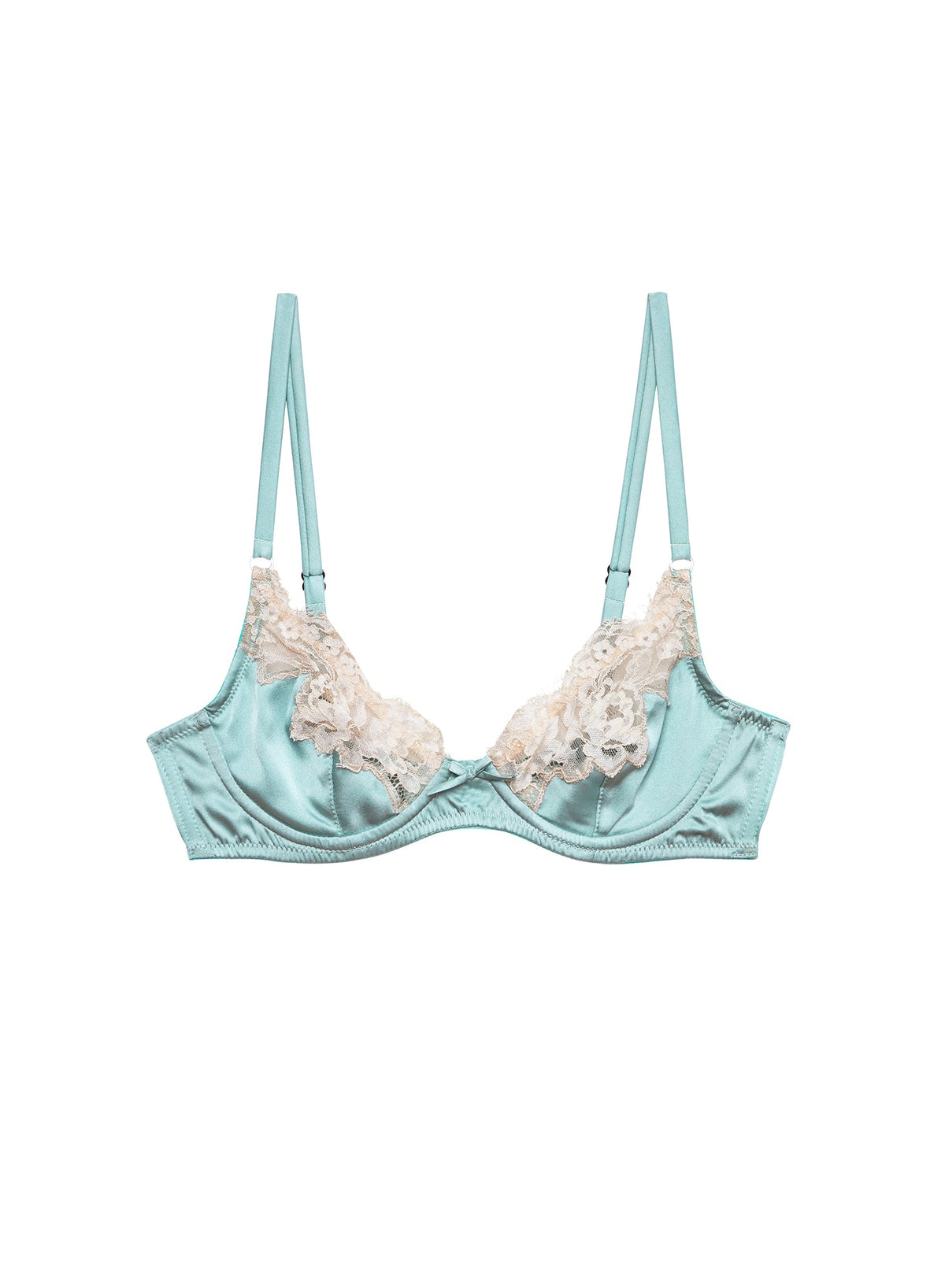 Frosted Mint Juliet Lace Demi Bra - Fleur du Mal