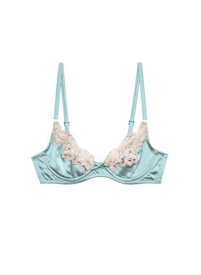 Frosted Mint Juliet Lace Demi Bra - Fleur du Mal