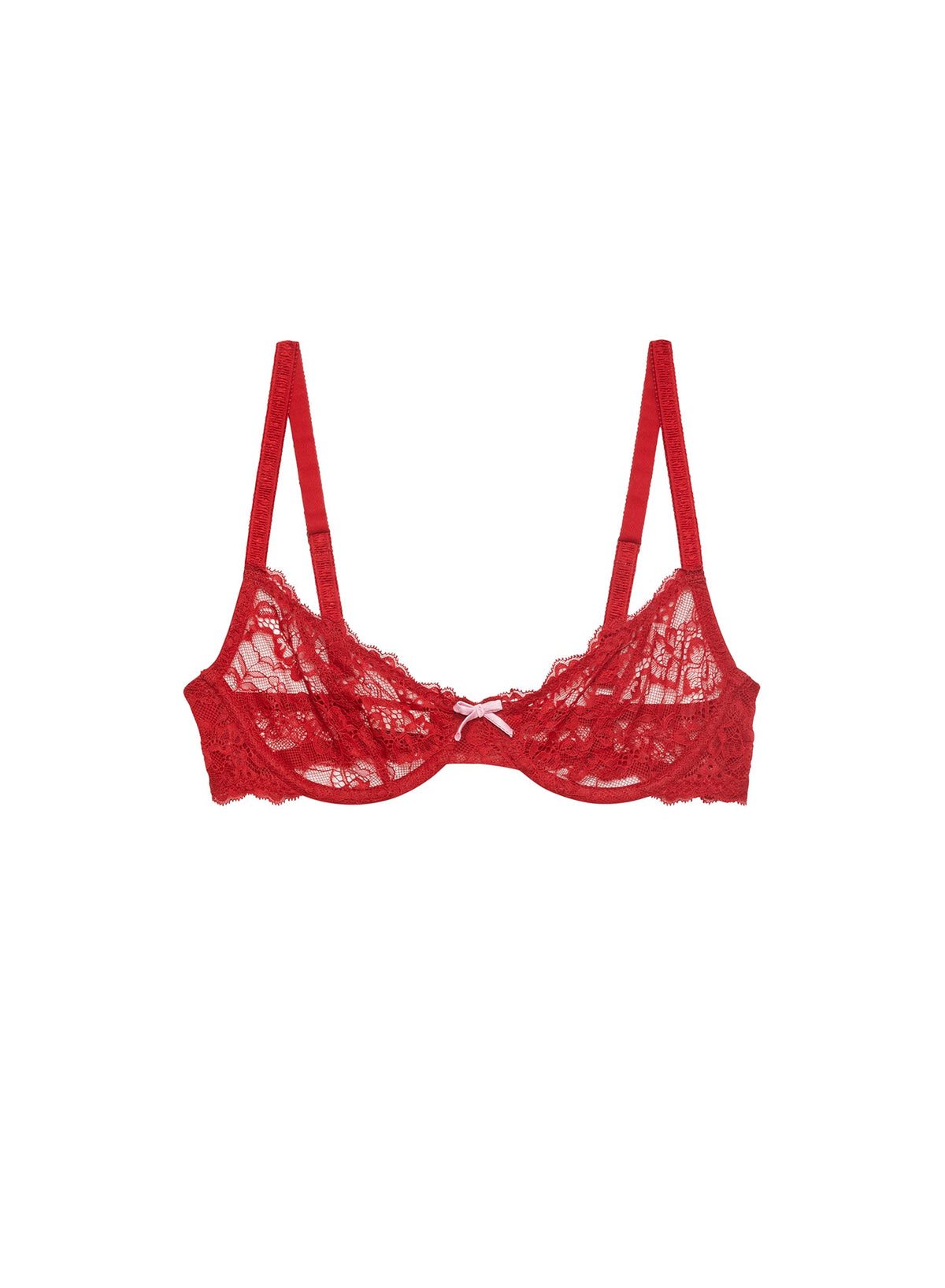 Red Bianca Lace Bra - Fleur du Mal