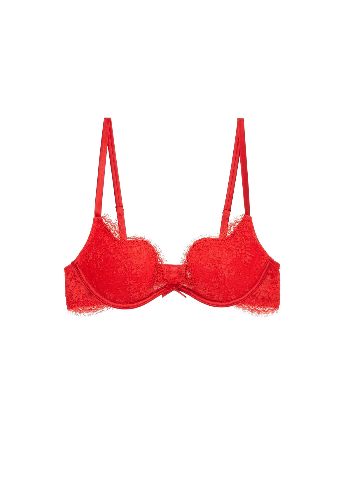 Red Frankie Lace Seduce U-Plunge Bra - Fleur du Mal