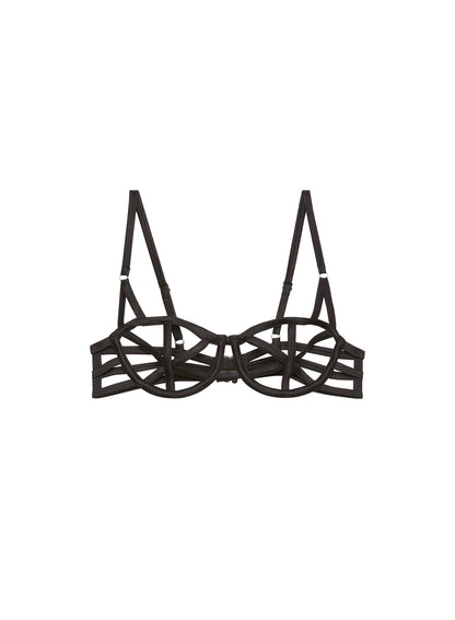 Black Caged Bra - Fleur du Mal