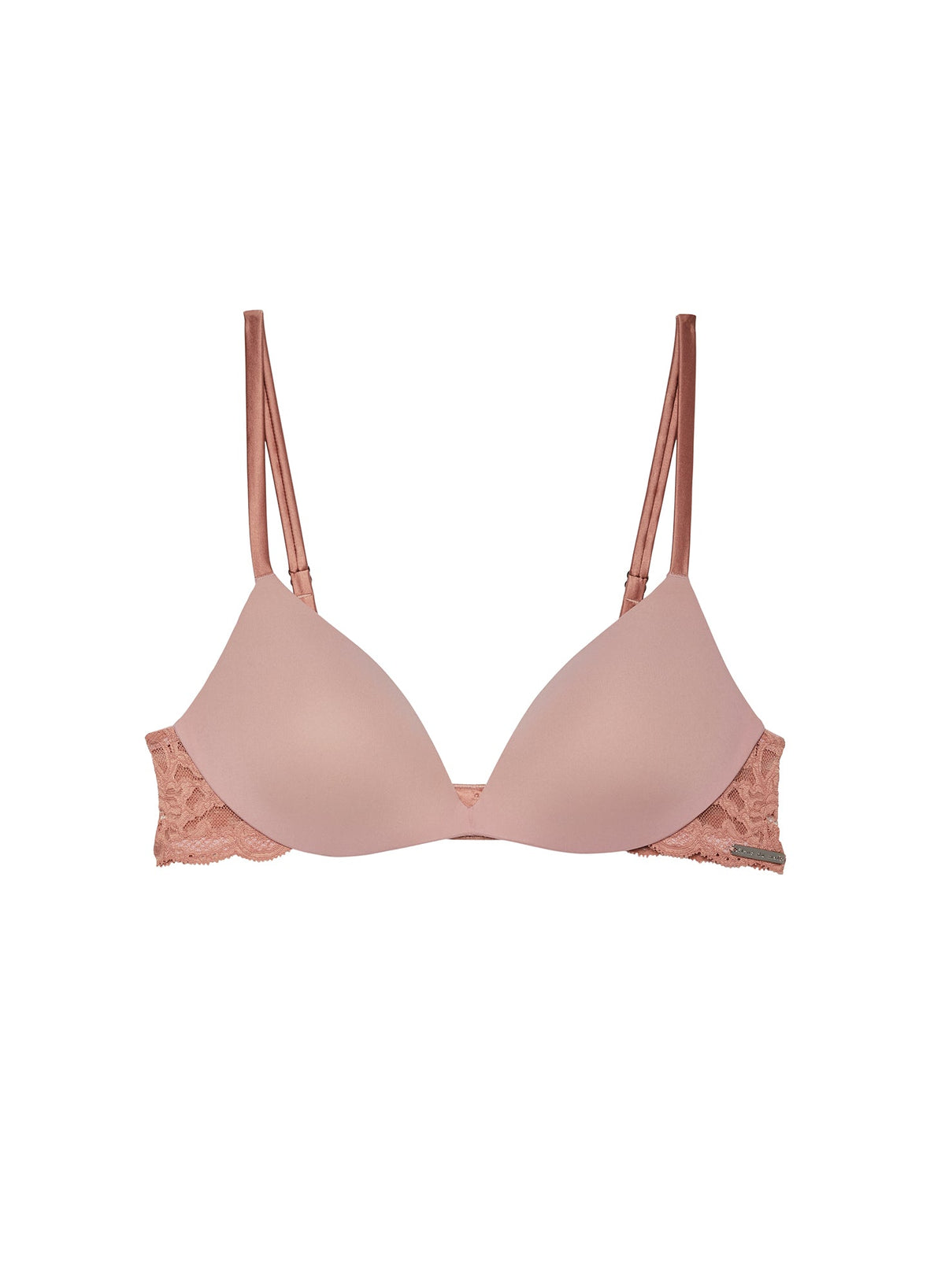 Tan Charlotte Lace Wireless Push Up Bra - Fleur du Mal