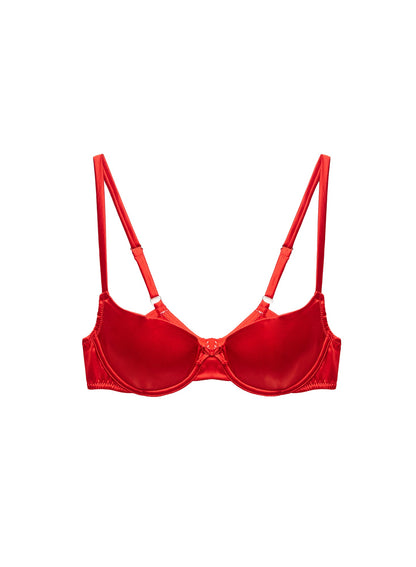 Rouge Seamless Luxe Balconette Bra - Fleur du Mal