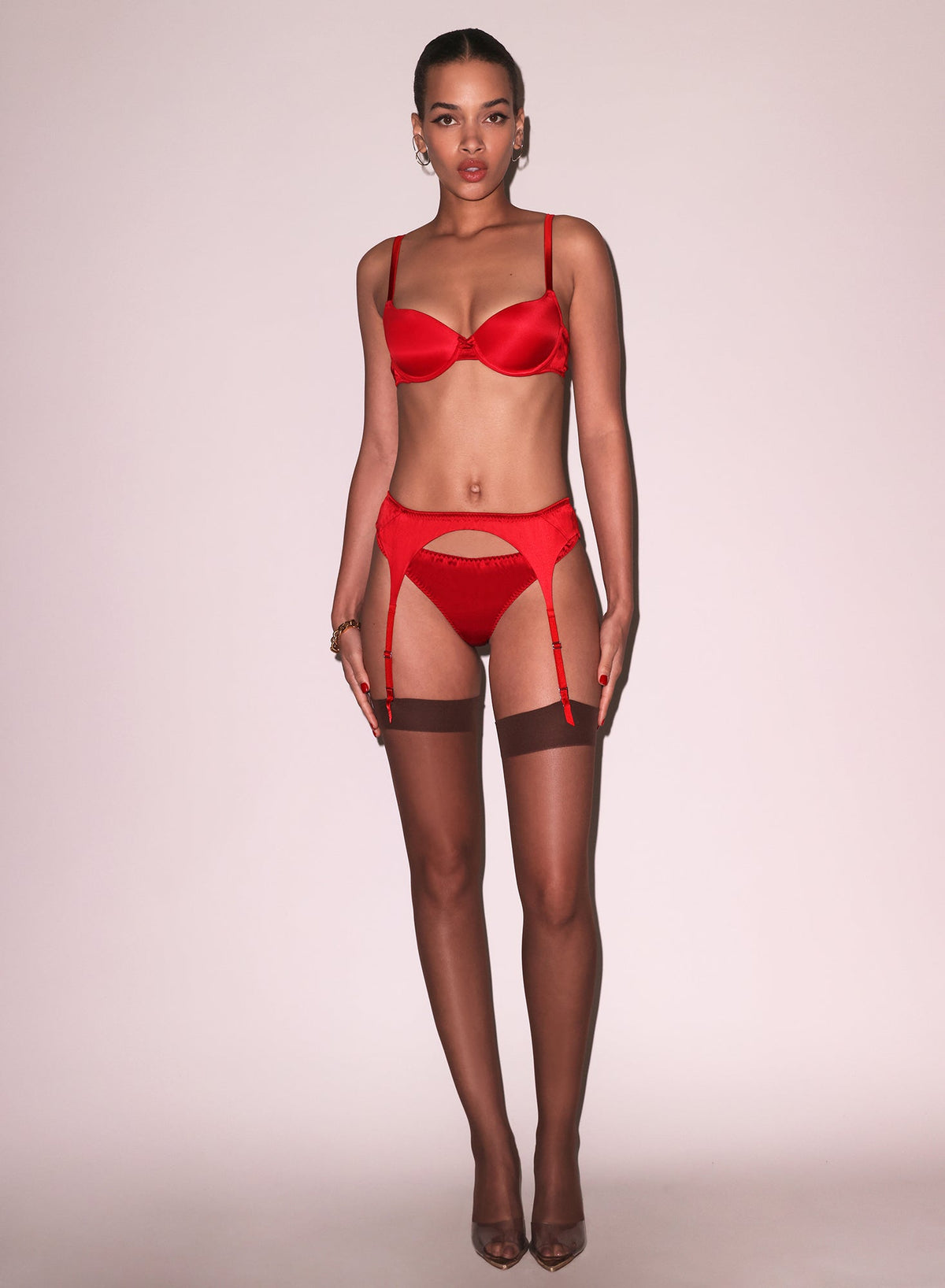 Rouge Seamless Luxe Balconette Bra - Fleur du Mal