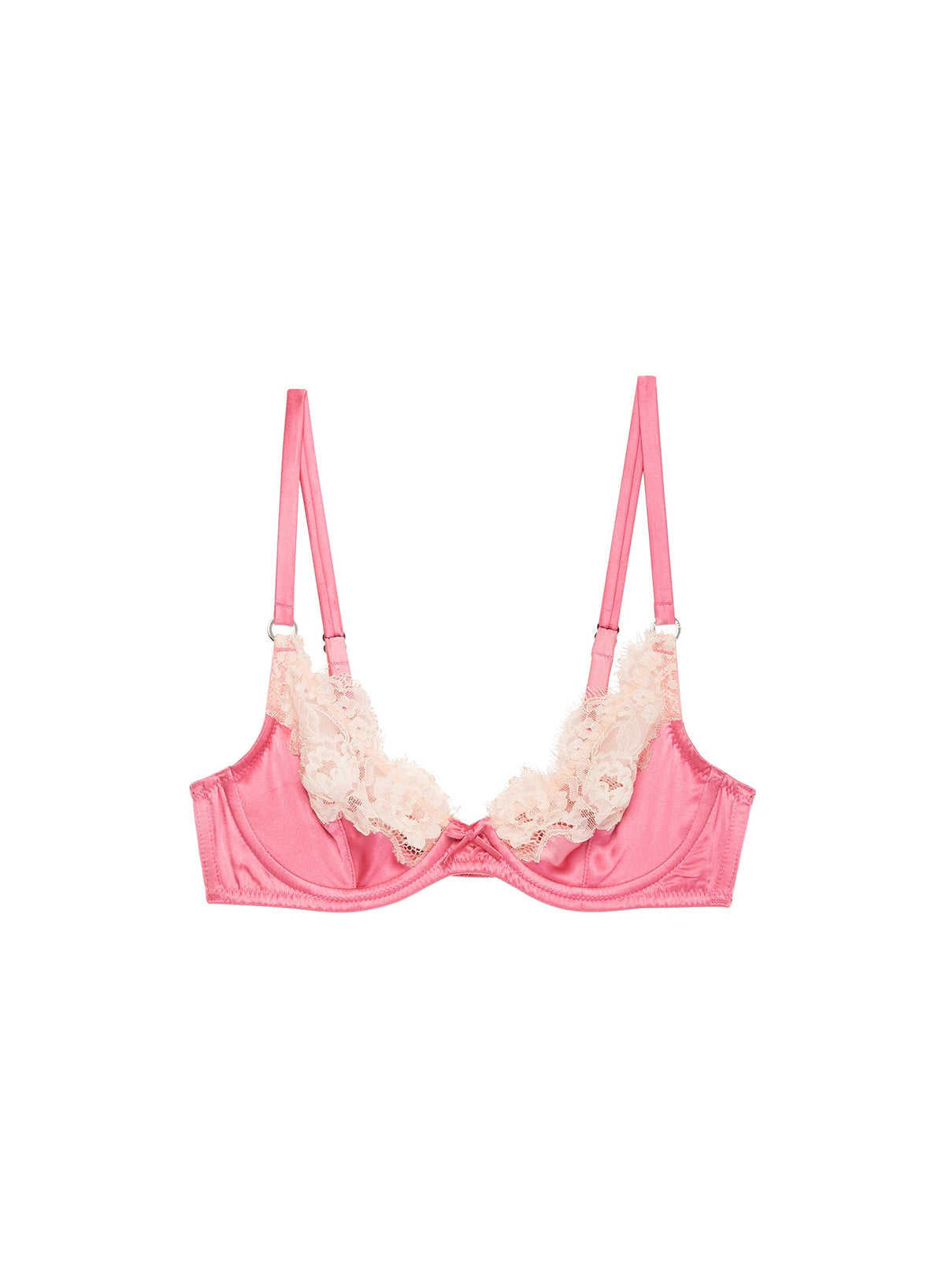 Pink Juliet Lace Demi Bra - Fleur du Mal