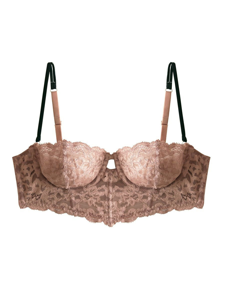 Tan Charlotte Longline Bra - Fleur du Mal