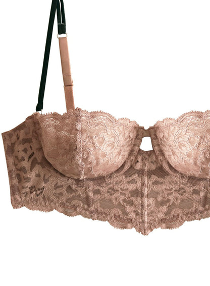 Tan Charlotte Longline Bra - Fleur du Mal