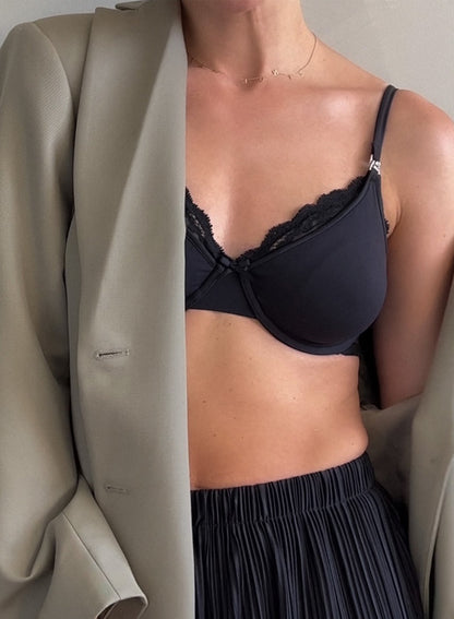 Black Charlotte Nursing Bra - Fleur du Mal