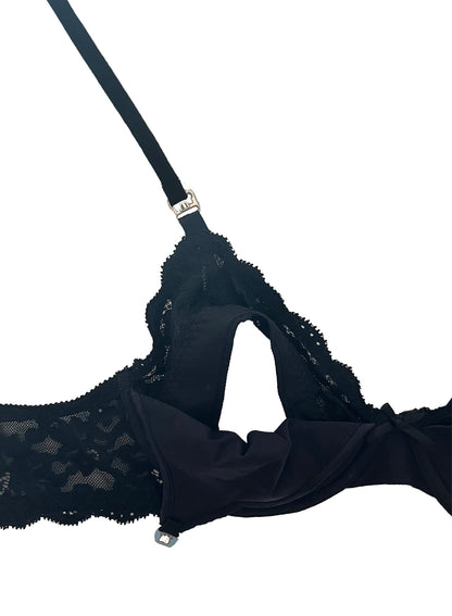 Black Charlotte Nursing Bra - Fleur du Mal