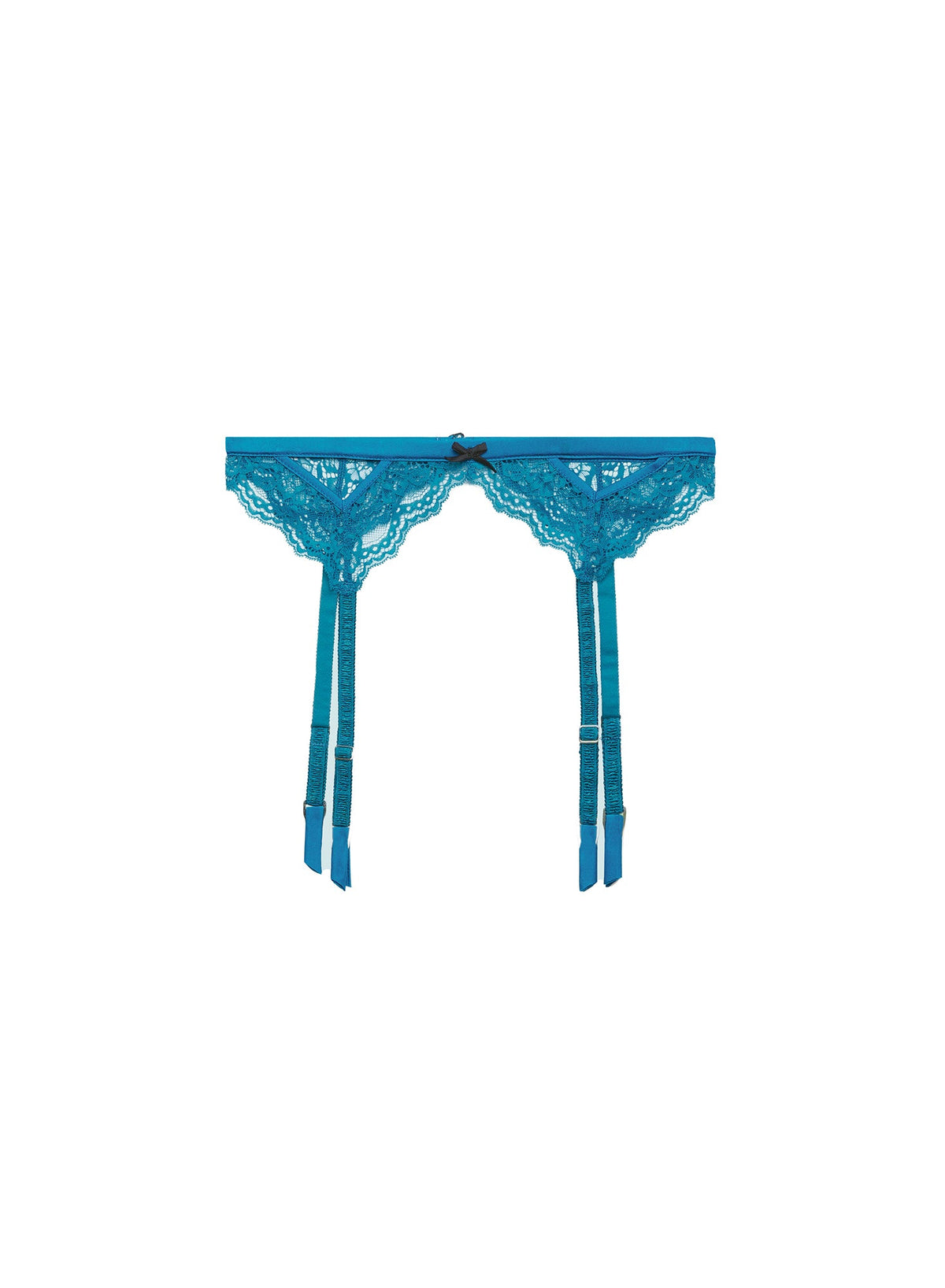 Aquamarine Bianca Lace Garter Belt - Fleur du Mal