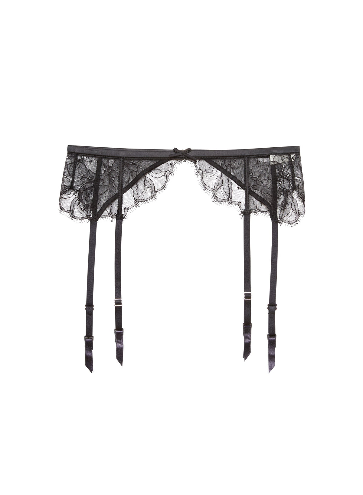 Black Sophia Lace Garter Belt - Fleur du Mal