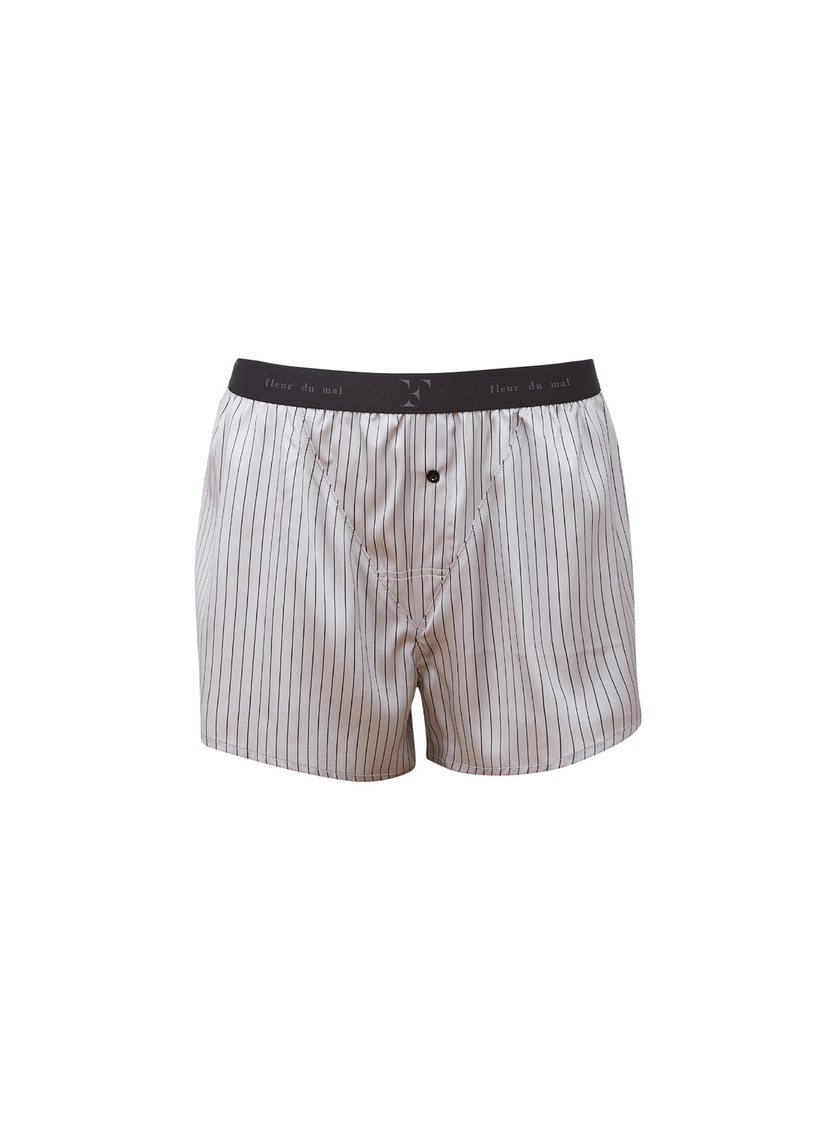 Ash Pinstripe Unisex Boxer Short - Fleur du Mal