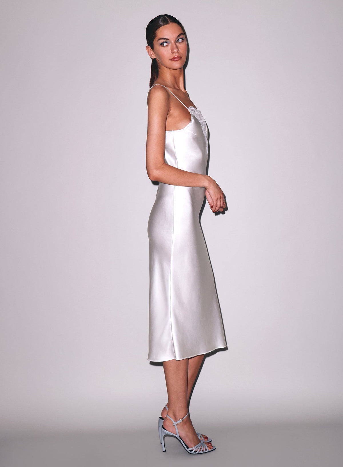 Ivory Frankie Lace Slip Dress - Fleur du Mal