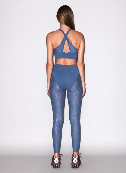 Storm Blue Le Stretch Lace Legging - Fleur du Mal
