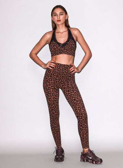 Neutral Leopard Sculpt Legging - Fleur du Mal
