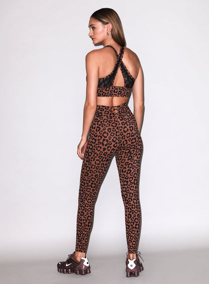 Neutral Leopard Sculpt Legging - Fleur du Mal