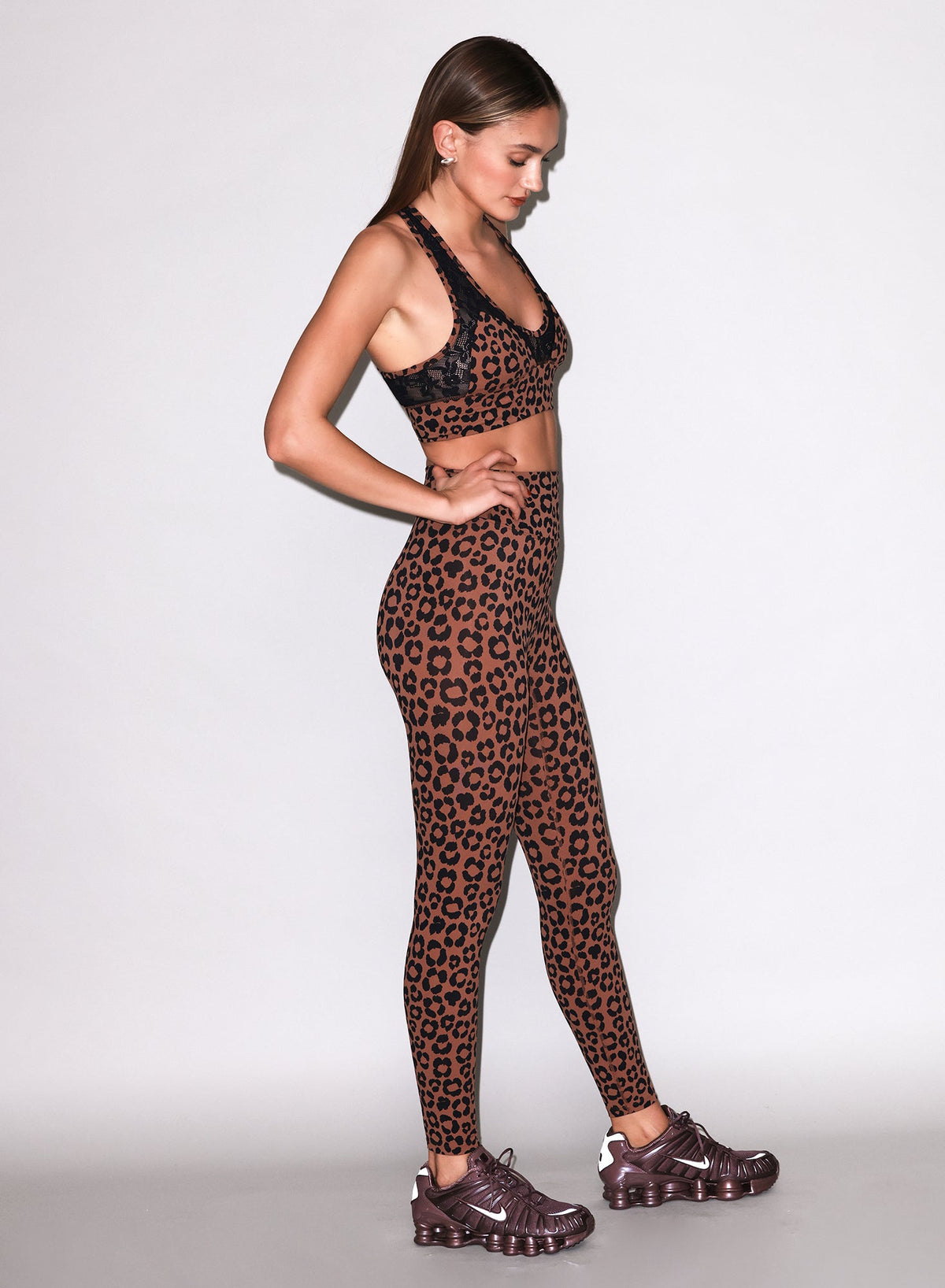 Neutral Leopard Sculpt Legging - Fleur du Mal