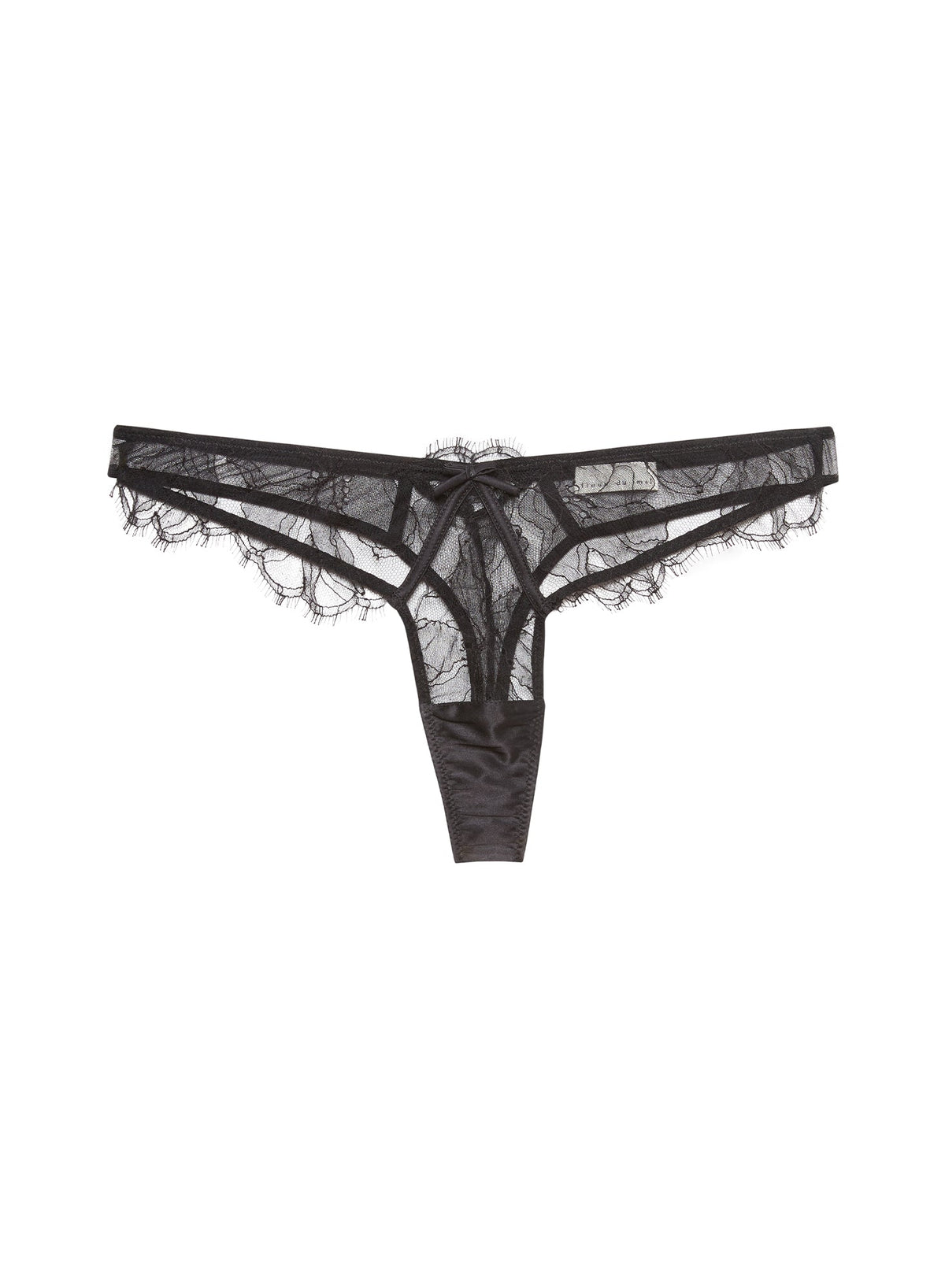 Black Sophia Lace Thong - Fleur du Mal