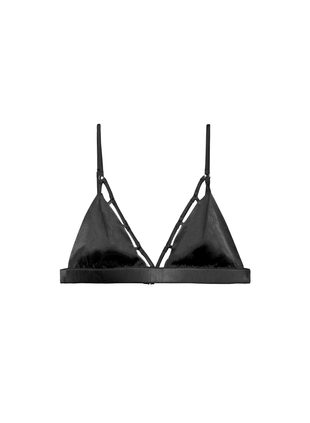 Black Échelle Luxe Triangle Bra - Fleur du Mal