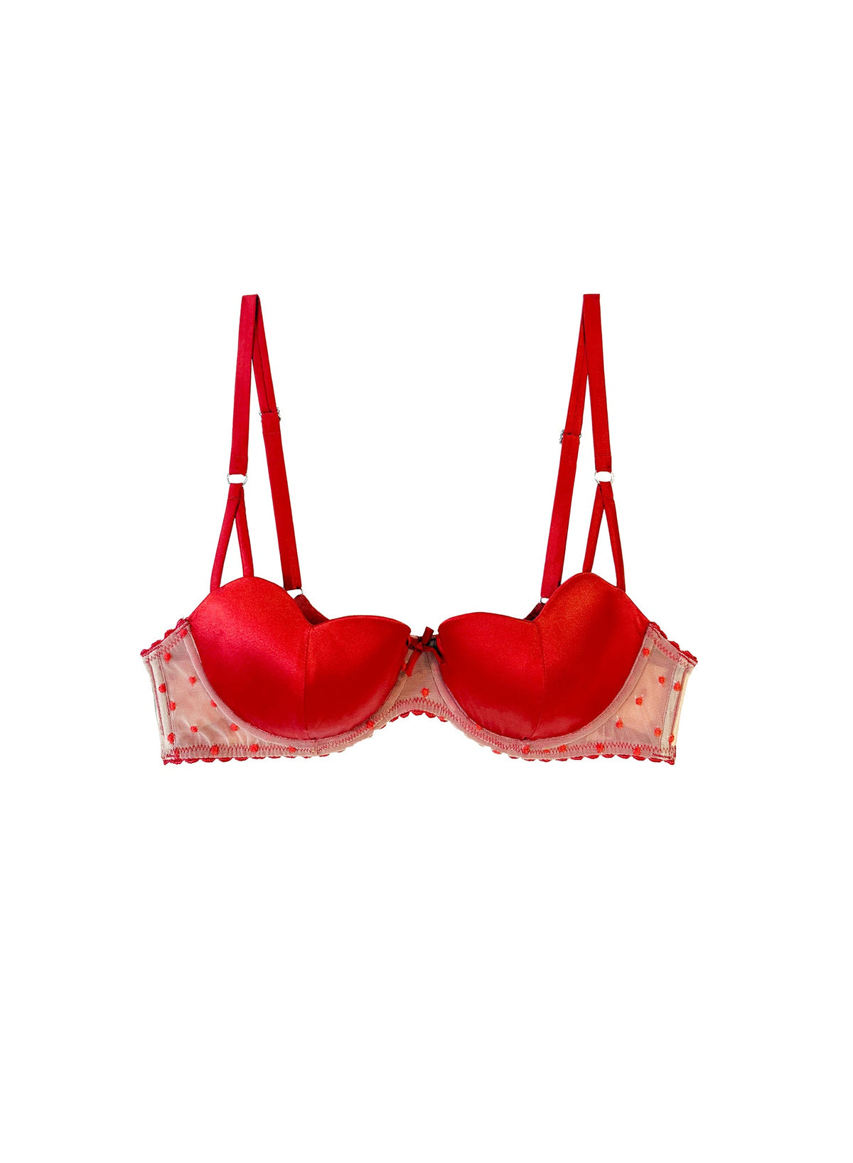 Red Amour Balconette Bra - Fleur du Mal