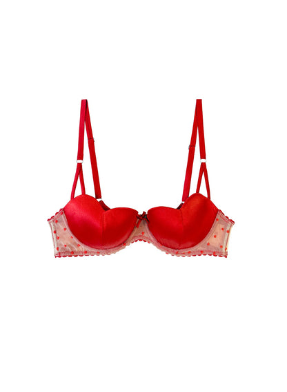 Red Amour Balconette Bra - Fleur du Mal