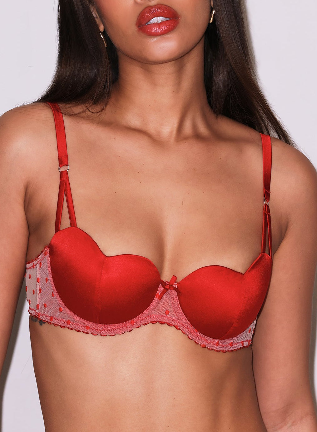 Red Amour Balconette Bra - Fleur du Mal