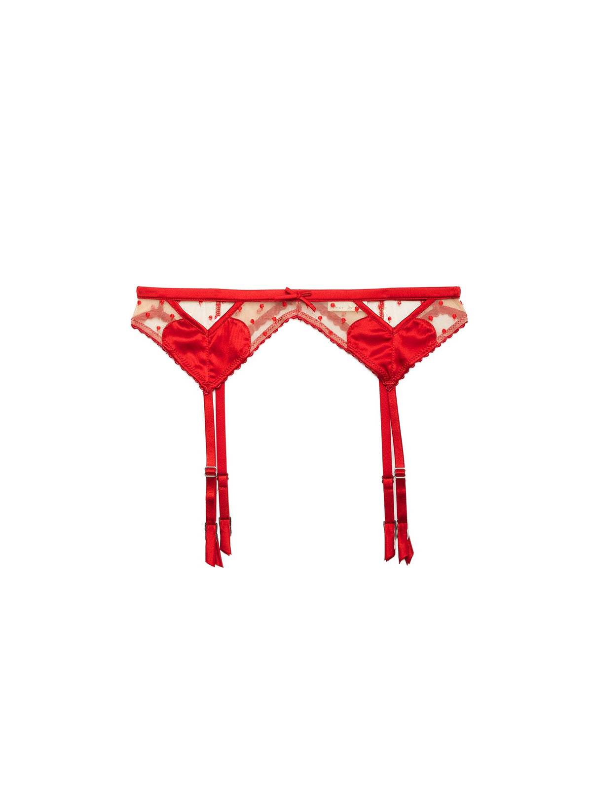 Red Amour Garter Belt - Fleur du Mal