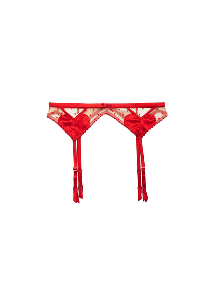 Red Amour Garter Belt - Fleur du Mal