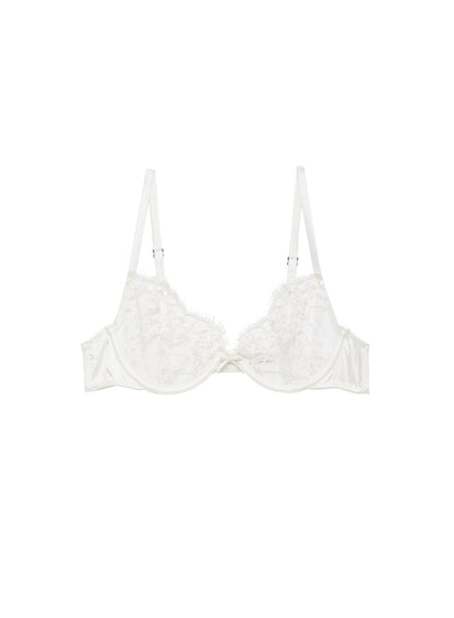 Ivory Daphne Lace Demi Bra - Fleur du Mal