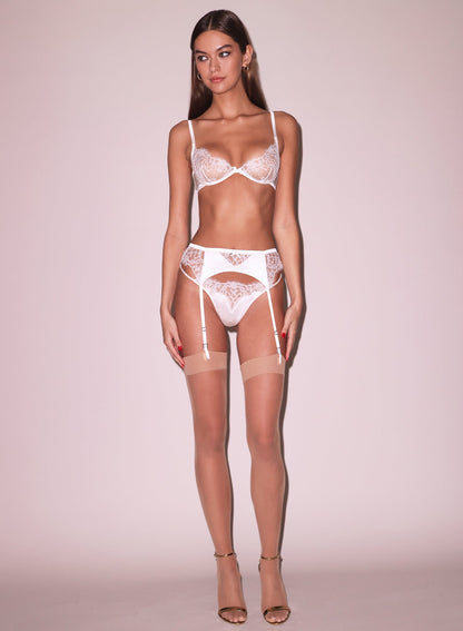 Ivory Daphne Lace Demi Bra - Fleur du Mal